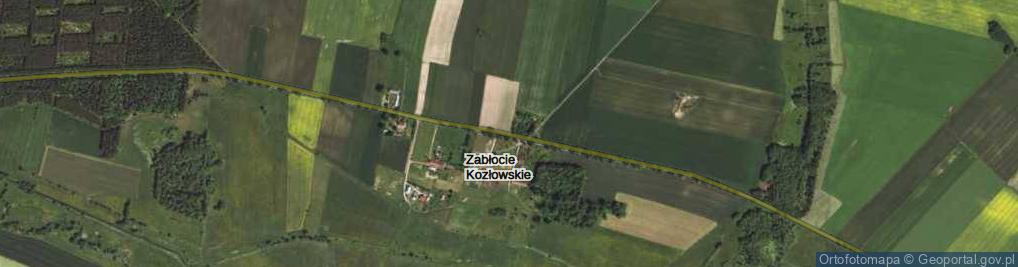 Zdjęcie satelitarne Zabłocie Kozłowskie ul.
